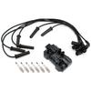 1x Ignition Coil + 6x Spark Plugs +6x  Wire Pack UF434 For Chevrolet GMC Pontiac