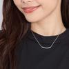 Lala Christie Bar Design Silver 925 Necklace Women's [WHITE Label] P14005-w