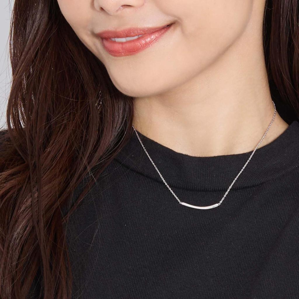 Lala Christie Bar Design Silver 925 Necklace Women's [WHITE Label] P14005-w