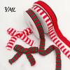 Christmas Theme Ribbon for Gift Boxes 5m Woven Wrapping And Bouquet Packaging, Decorative Holiday Packaging Knit Crafts DIY Bow Making, 0.7"