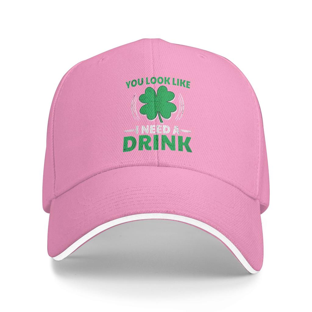 You Look Like I Need A Drink Irish St Patricks Day Drinking Sun Baseball Cap Summer Men Hip Hop Hats Outdoor Baseball Caps