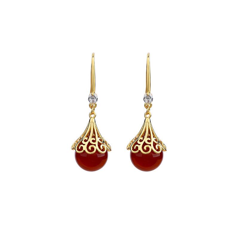 Elegante Perlenohrringe: Palast-Stil, Nischen-Design für Damen – Antik inspiriertes High-End-Luxus, Perfekt für Hanfu und Qipao.