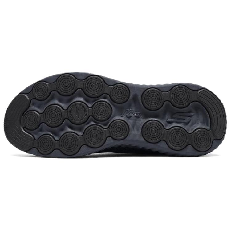 Skechers Go Run Now Comfortable Versatile Fabric Low Top Running Shoes Men Sneaker Black 220391-BBK