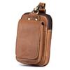 Vintage Cow Leather Belt Bag Portable Large Capacity Fanny Pack Waist Bag Outdoor Sport