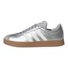 adidas VL Court Base Silver Metallic Core White Grey Women Sneakers Grey-Two JQ3048