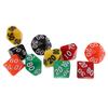 Pack of 10 Acrylic Ten Sided D(00-90) Dices toys