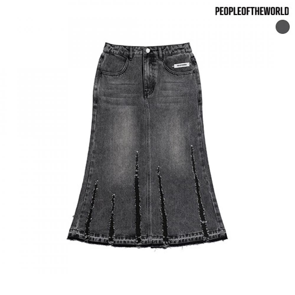 People Of The World Shadow Creek Denim Skirt
