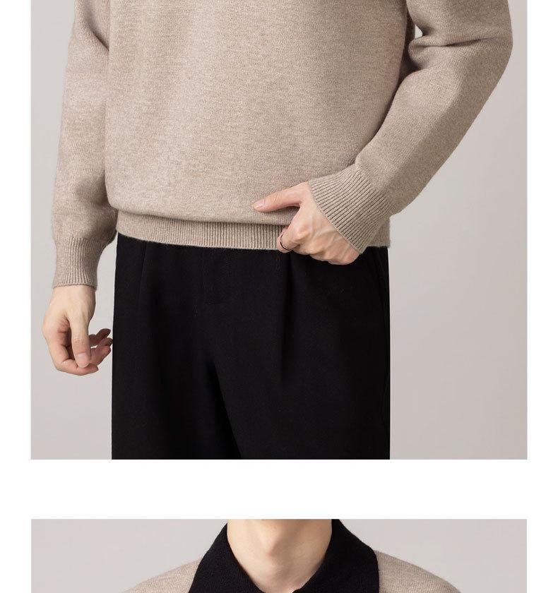 Hochwertige Herren-Patchwork-Strickware - Langarm, Herbst/Winter 2025, Vielseitiger Business Casual Pullover