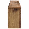 Wall Mounted Nightstand with Shelf Reclaimed Wood Look 100 x 16 x 26 cm