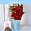 Head 3 Supply Rose Artificial Flower Bouquet For Wedding Photography Decor