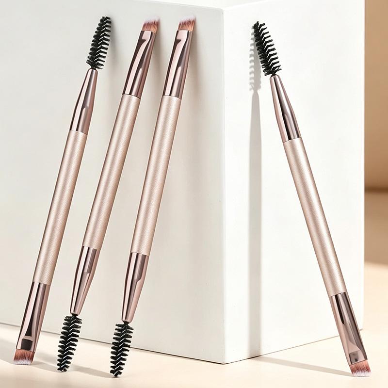 Double-Headed Eyebrow Brush Eyelash Curler Brush Eyebrow Comb Professional Makeup Brush Eyebrow Eyelash Extension Make Up Tools