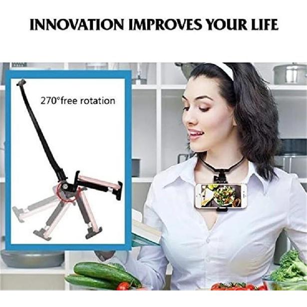 Hands Free Wearable Neck Hanging Lazy Mobile Phone Holder First Perspective Recording of Life For iPhone Samsung GoPro DJI Stand 6