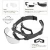 SWANS Tactical Goggles SG-2280 Black Clear Lens