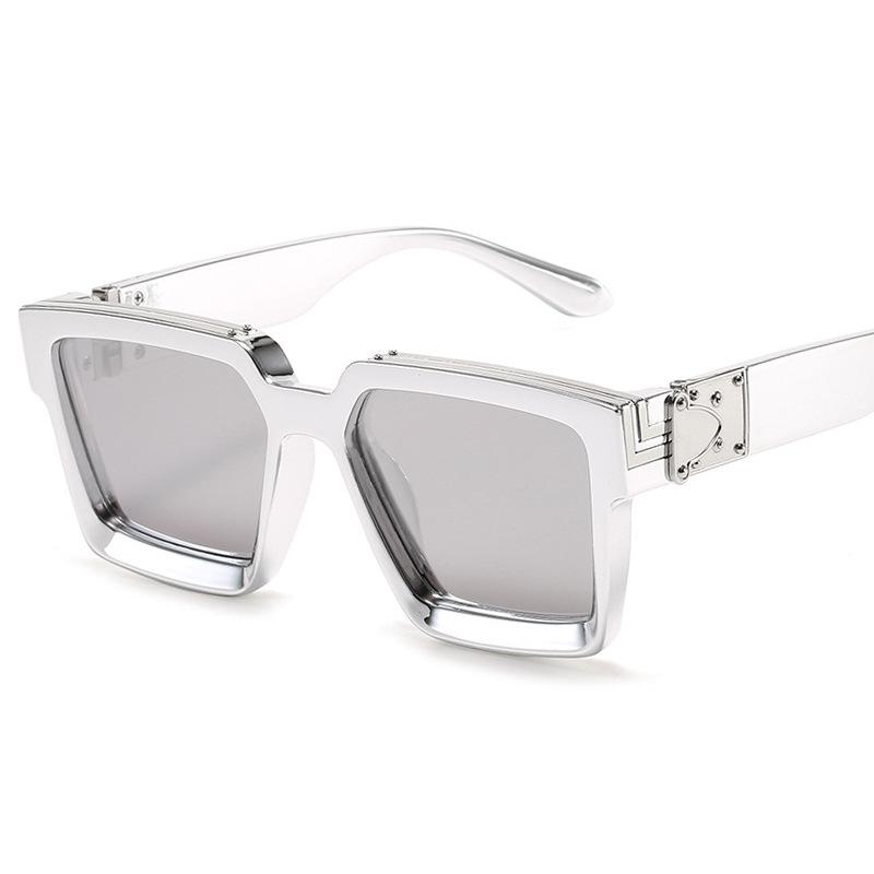 New Cross-Border Large Square Frame Sunglasses for Men & Women - Fashionable Street Style