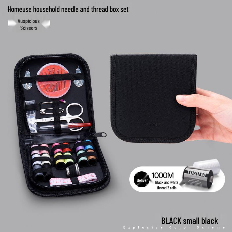 High-Capacity Handmade Sewing Kit: Deluxe Needle and Thread Pouch for Home & Travel