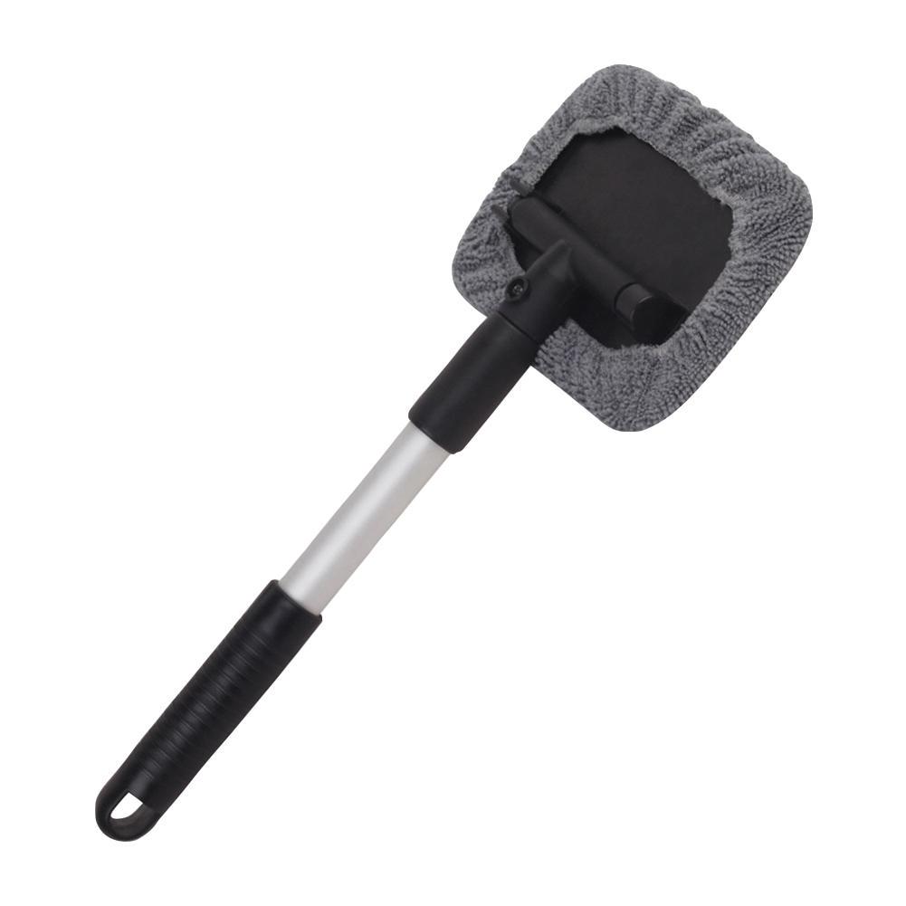 Buy Microfiber Car Window Cleaner Cleaning Brush Telescopic Windshield