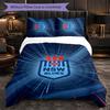 NSW Blues Pattern Microfiber 3Pcs Bedding Set Decor Duvet Cover Set For Bedroom Home Use
