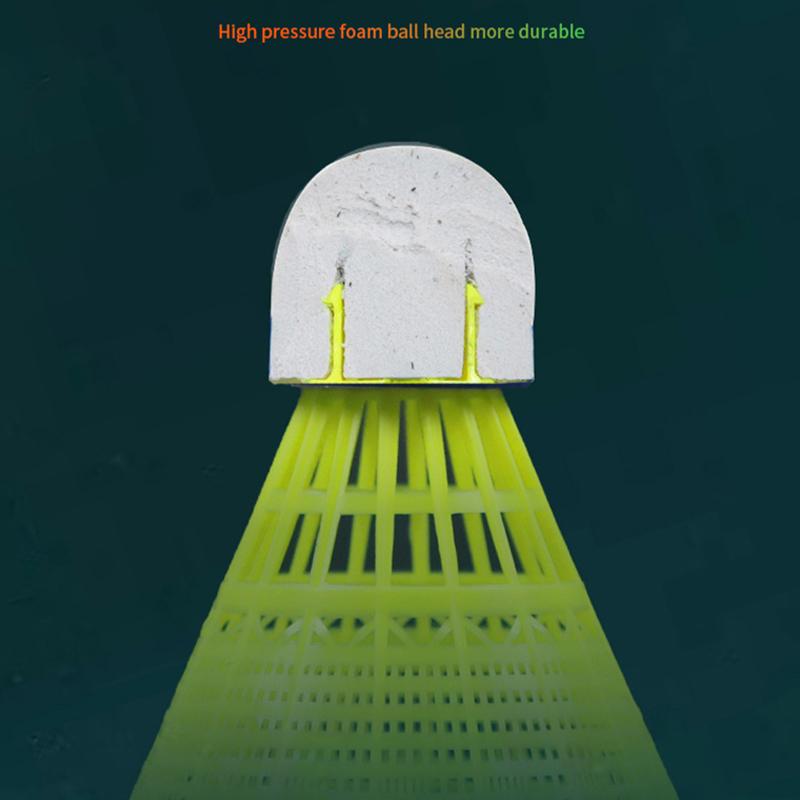 

6 шт./набор светодиодных светящихся воланов для бадминтона, разноцветные светодиодные воланы из пенопласта для спорта, набор светящегося бадминтона для детей 5cm красный