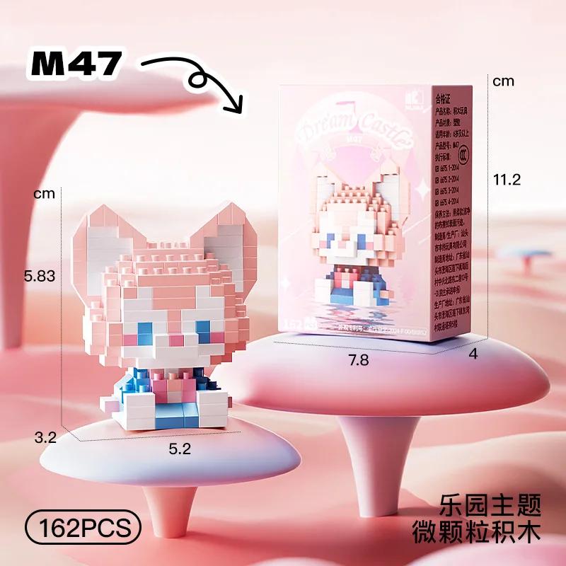 Disney Princess Micro Building Blocks Mickey Mouse Winnie Friend Figure Donald Duck 60 Style Assembled Mini Brick Toys For Kids