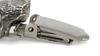 Bedlington Terrier,Rothbury Terrier, Rodbery Terrier- brooch with a clip, holder for a start number, silver-plated dog show pin from the Art-Dog brand