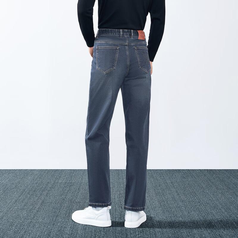 SEVEN Men's Slim Fit Cotton Blend Brushed Denim Jeans
