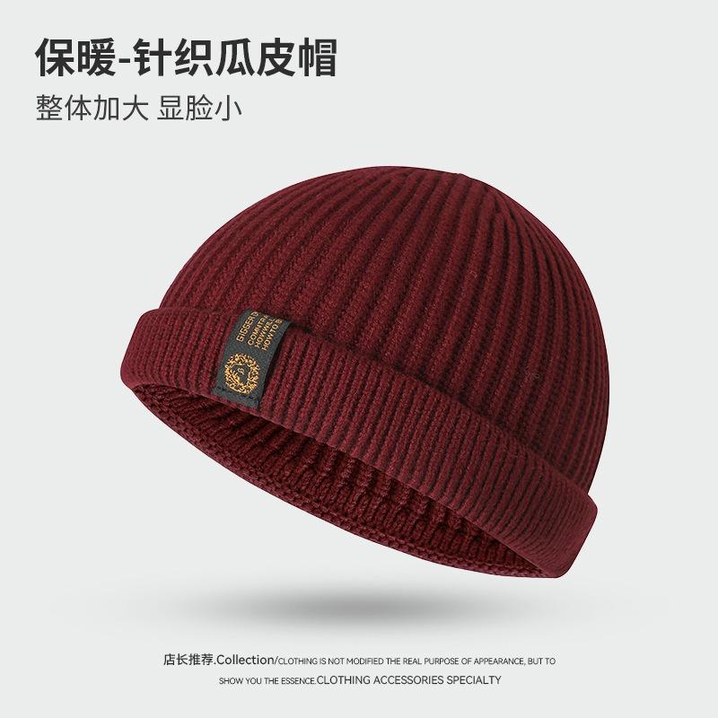 Autumn New Melon Fur Hat Fashionable Versatile Patch Thickened Cold Warm Street Hip Hop Yuppie Landlord Hat