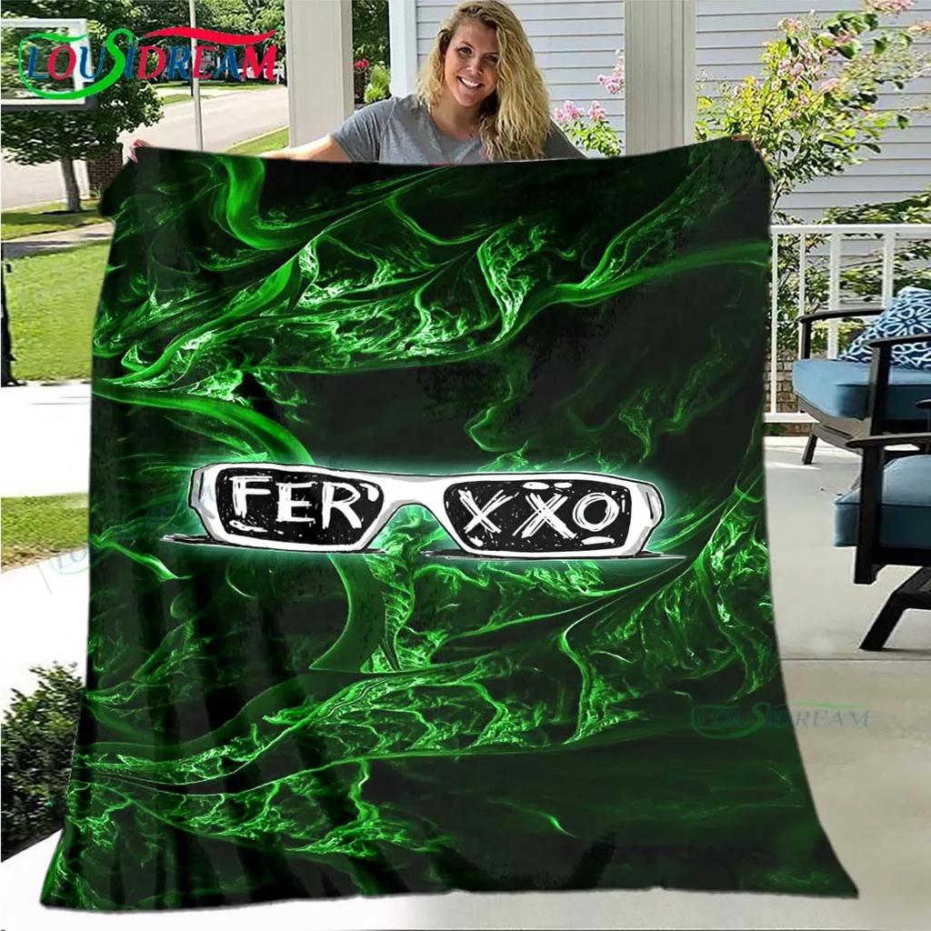 Pop Singer Ferxxo Feid Blanket,Flannel Throw Blanket for Home Bedroom Bed Sofa Picnic Office Hiking Leisure Nap Birthday Gift