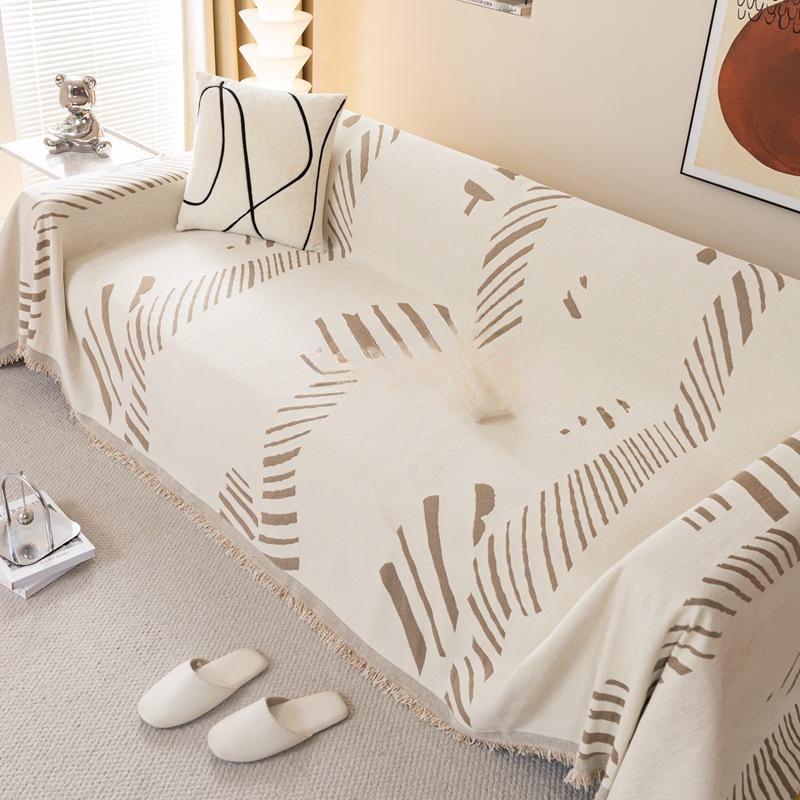 Cartoon Sofa Towel Chenille Anti-Scratching Sofa Cover Cloth Four Seasons Universal Full Covered Sofa Cover Household Sofa Cover
