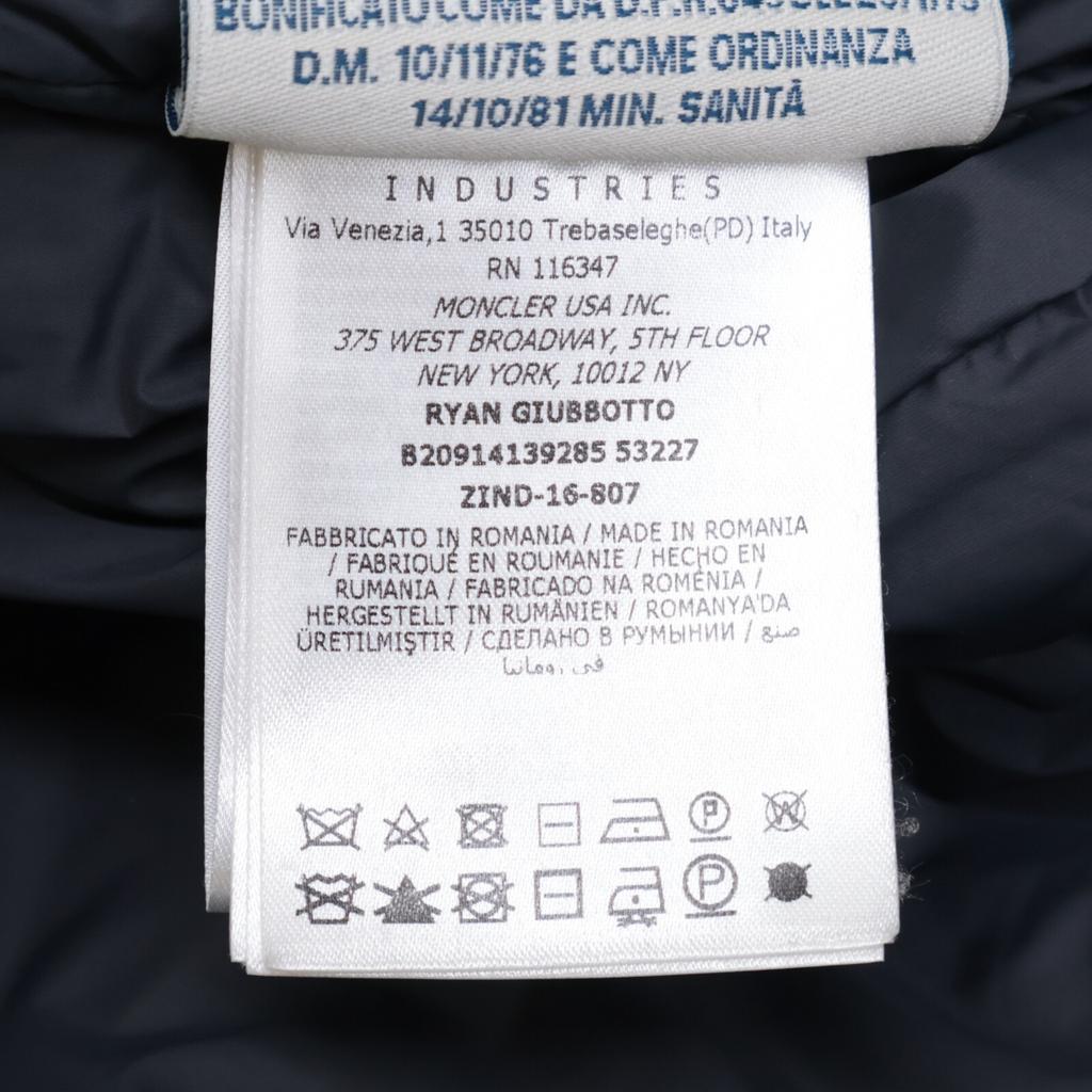 MONCLER Parallel 2016 RYAN/Ryan Nylon x Wool Switch Hooded Jacket Jacket 0 NavyUsed