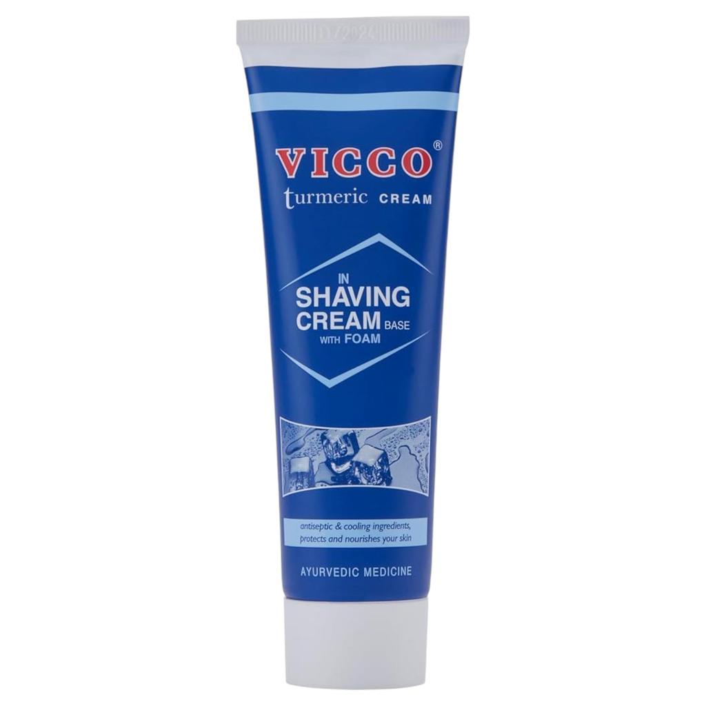 Vicco Turmeric Shaving Cream Foam Base For Men | Smooth & Clean Shave | Moisturizes Skin And Protects From Irritation | Ayurvedic 70g Pack Of 3