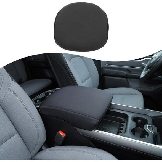 

Center Console Cover Armrest Cushion Protector Pad for Dodge RAM 2018- Black