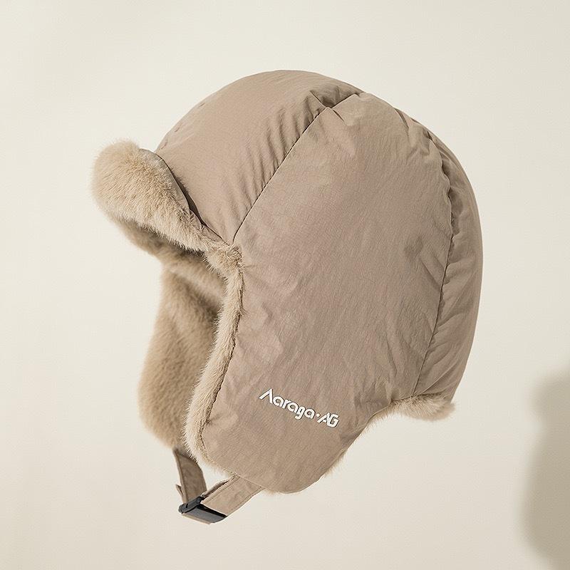 

Однотонная зимняя новая теплая северо-восточная защита ушей пуховая шапка Lei Feng лыжная холодная уличная мужская и женская шапка прилив M（56-58cm） хаки