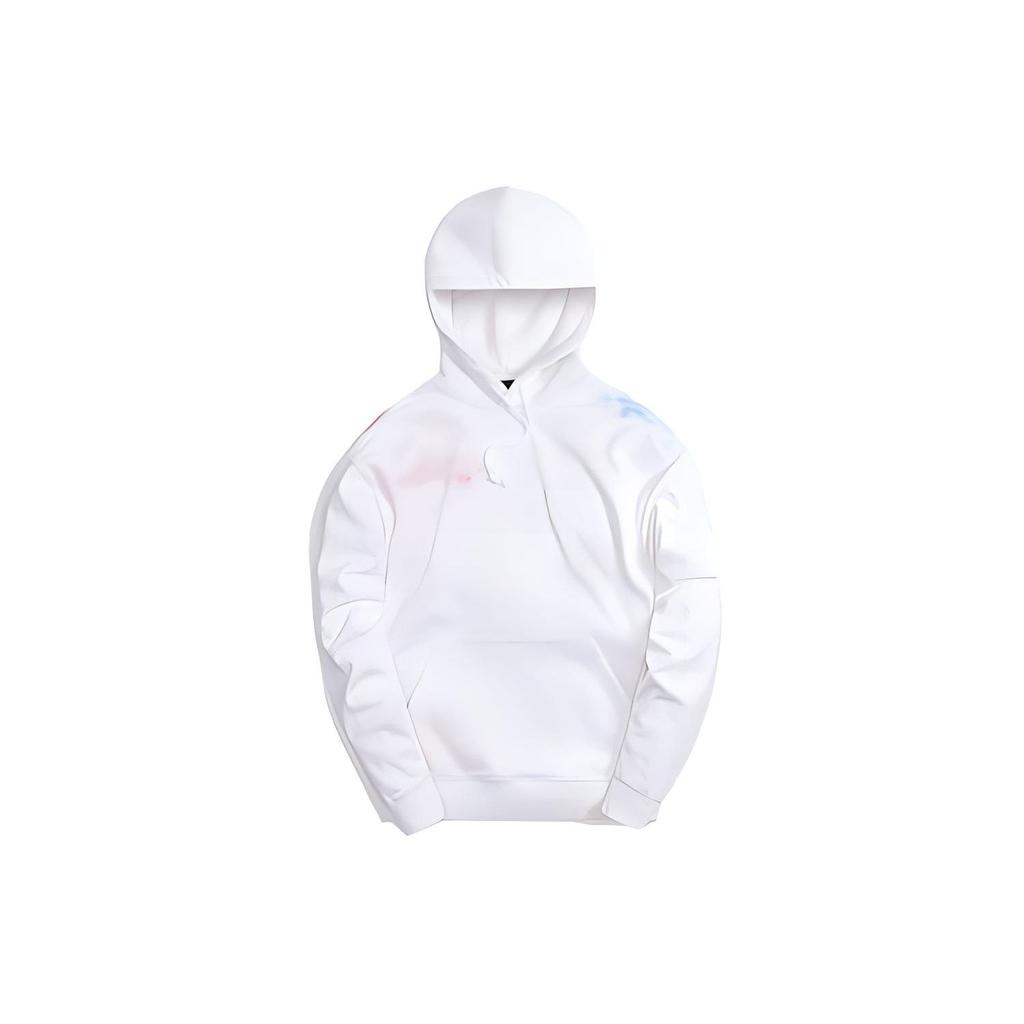 Kith Tie Dye Williams III Hoodie White/Red Unisex Tops KH2636-101