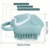 Multifunctional Brush 1pc, Bath Massage Shampoo Bath Cleansing Face Brush Silicone Dog Massage Brush Hair Beauty Soft Shampoo Dispenser