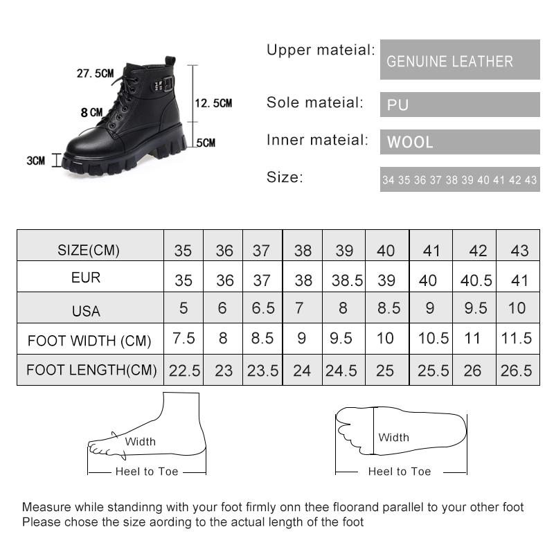 Fashion AIYUQI Women Winter Boots Genuine Leather 2025 New Fashion Natural Wool Warm Snow Boots Women Thick-soled Women's Ankle Boots