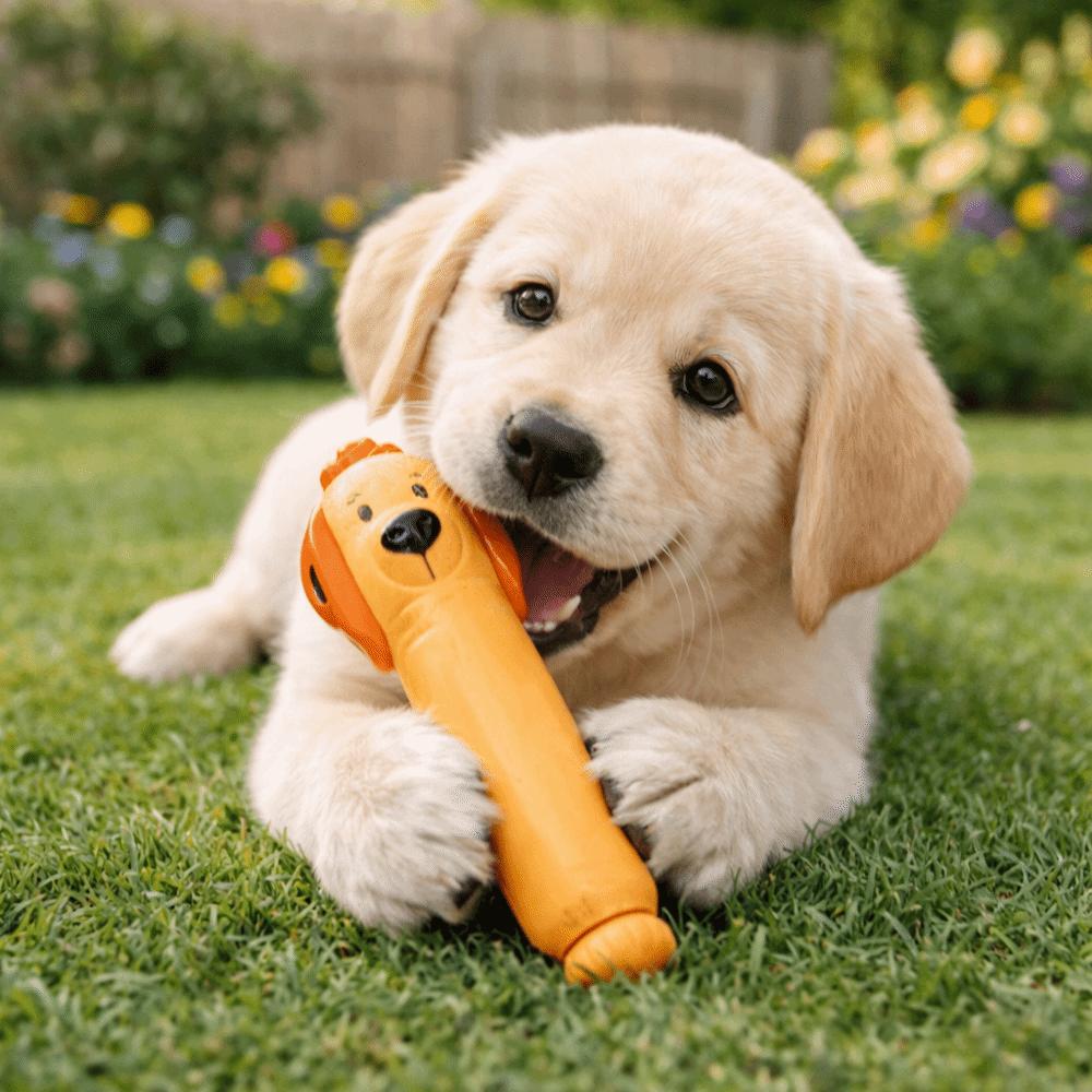 Latex Dog Chew Toy Squeaky Sound Bite-resistant Dog Grinding Teeth Stick Imitation Sausage Sound-Producing Toy Playing Time