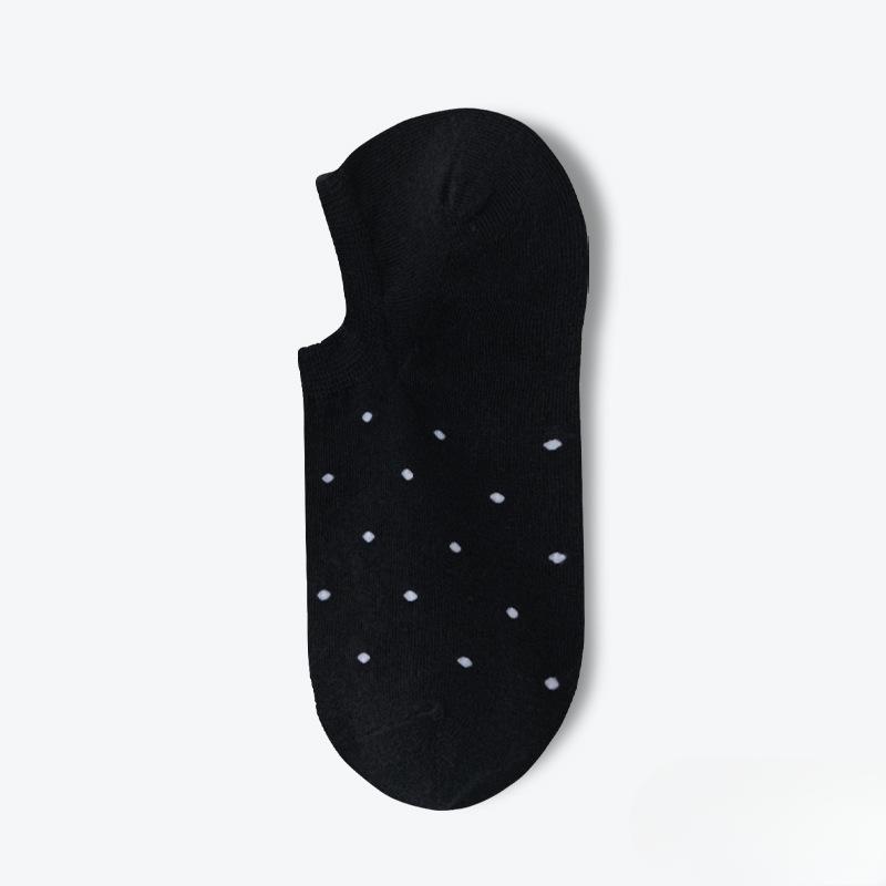 Female Summer Thin Cotton Non Slip Heel Shallow Mouth Invisible Dot Socks