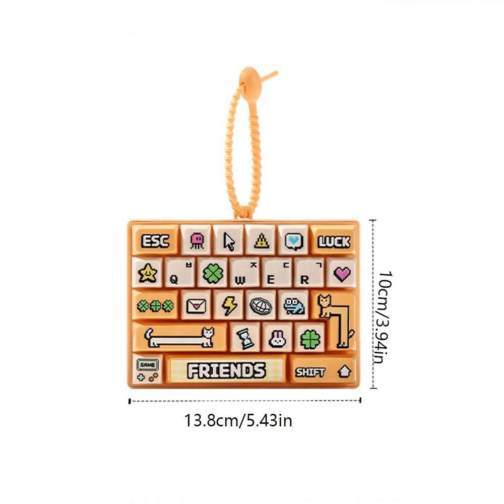Creative 26 Keys Keyboard Fidget Keychain 26 Keys Keyboard Keychain  Party Favor Gift