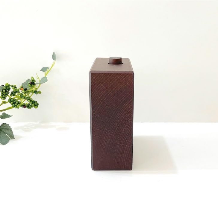 KATOMOKU Alarm Clock 5 Brown Alarm Clock Wooden km-78BR 11.2×11.8×4.6cm