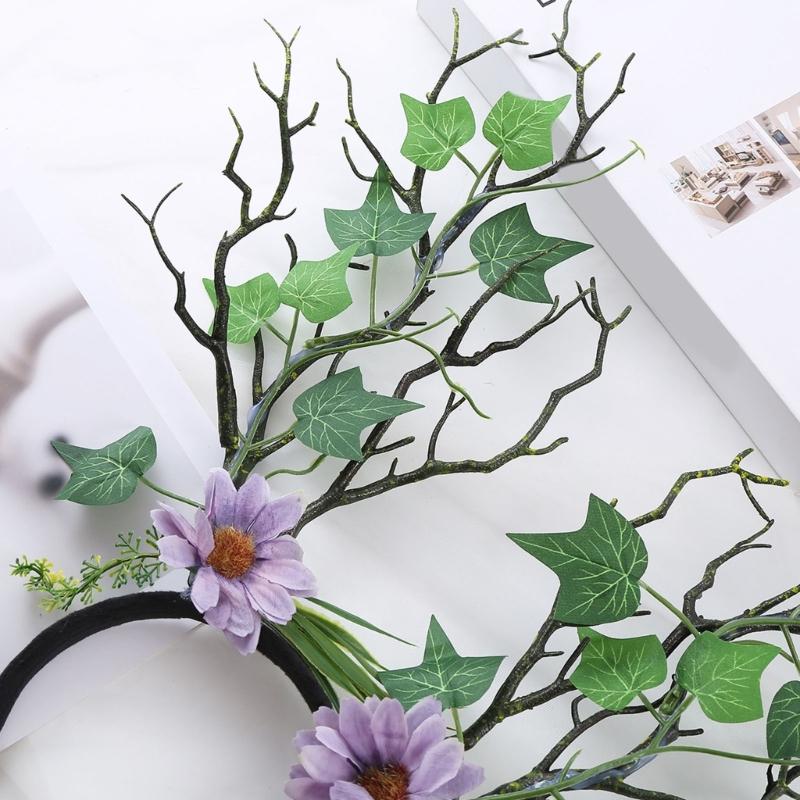 Blumen-Geweih-Haarreifen für Damen und Kinder, Rentier-Geweih-Haarreifen für Renaissance-Accessoires