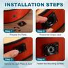 Uxcell Guitar Input Jack Plate Flat Rectangular Plastic Output Jack Plate Replacement Part for Electric Black 6.35mm (1/4") Guitar/Bass (Screws