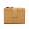 Hot-selling leather zipper change bag card bag integrated, simple anti-theft brush new women's wallet