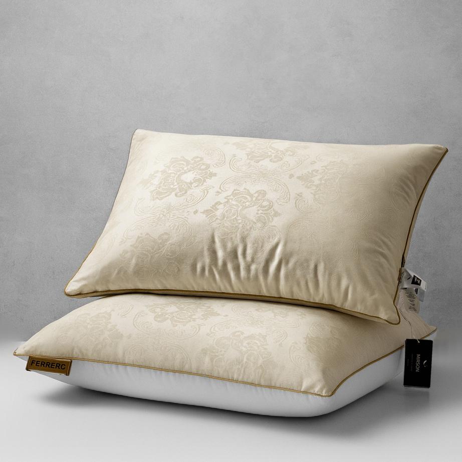 

Down-Filled Pillow №15-05 Vanilla — 90% down, 10% feather, Fill Power 500, Medium. 50*60 ваніль