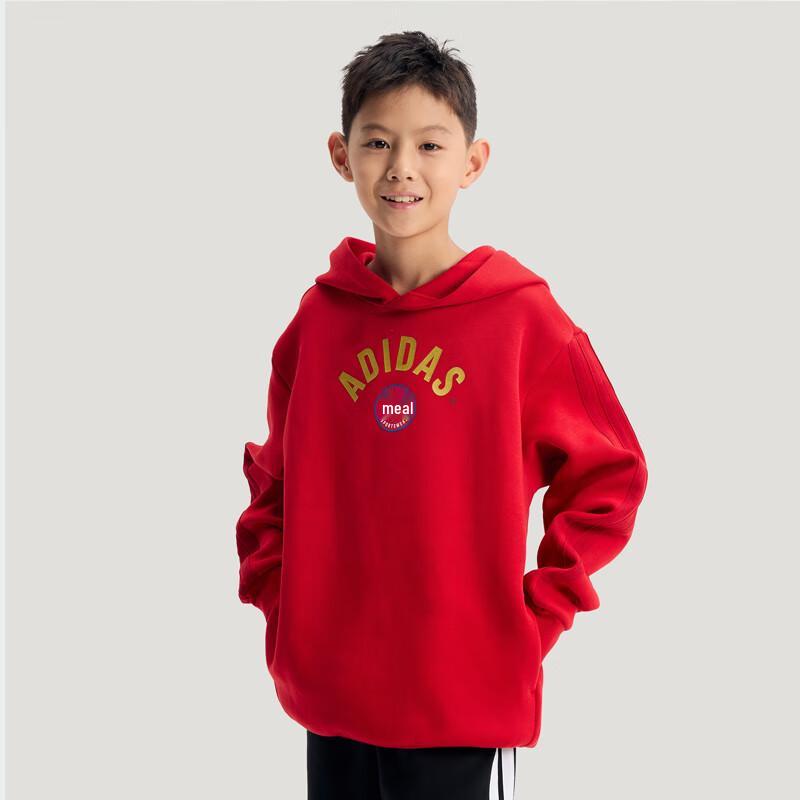 Adidas Chinese New Year Sports Casual Hooded Sweatshirt 140
