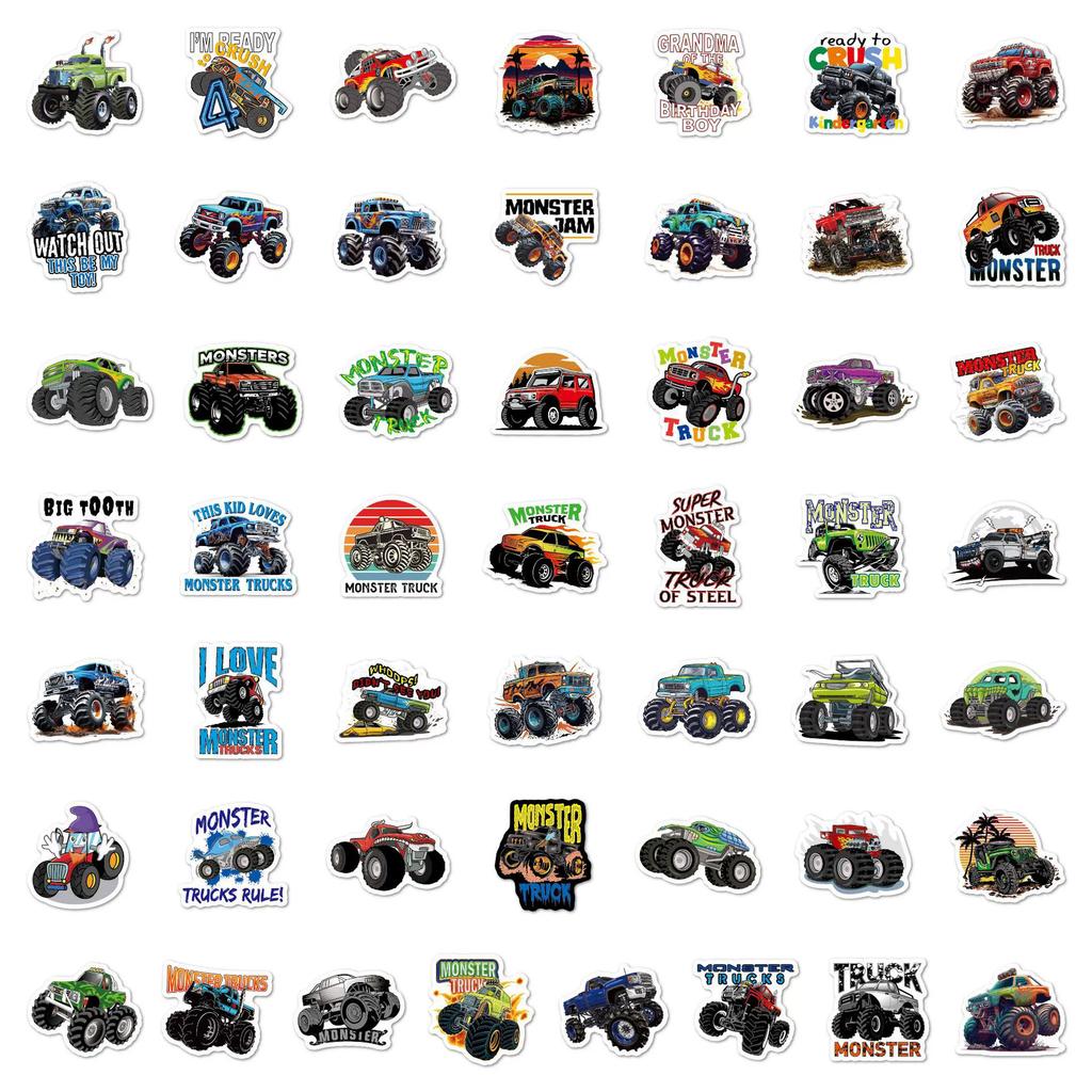 Sales 50Pcs Truck Graffiti Stickers Laptop Guitar Luggage Bike Skateboard Waterproof Sticker Decal K