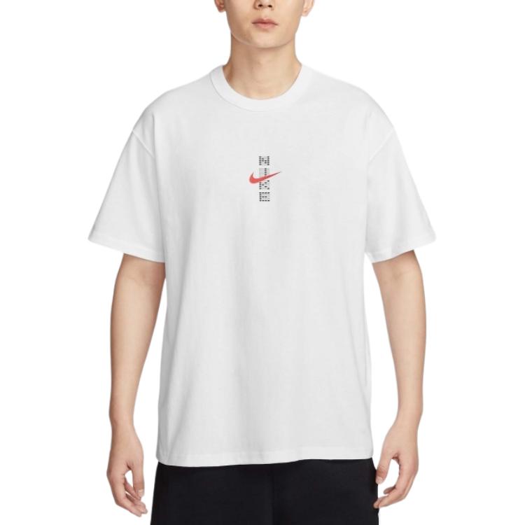 Nike Sportswear Answer Card 2025 High School Entrance Exam Full Score Sports Casual Crew Neck Short Sleeve T-Shirt Unisex T-Shirt White IH0835100