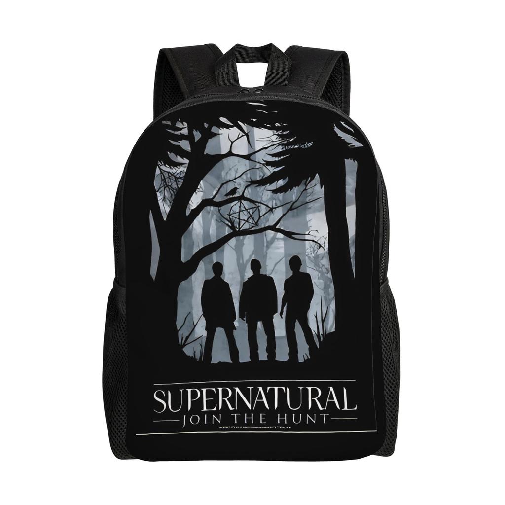 Carry On My Wayward Son Backpack Cool High School Business Daypack Supernatural Movie Symbols College Shoulder Bag Outdoor