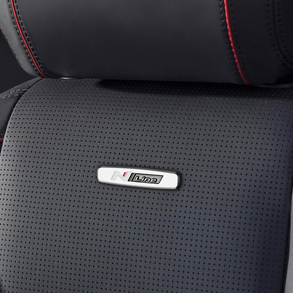 Nálepka s logem křesla pro NLINE 2ks Nálepka na autosedačku Hyundai pro Tucson Sonata I40 I30 I20 I10 IX35 IX25