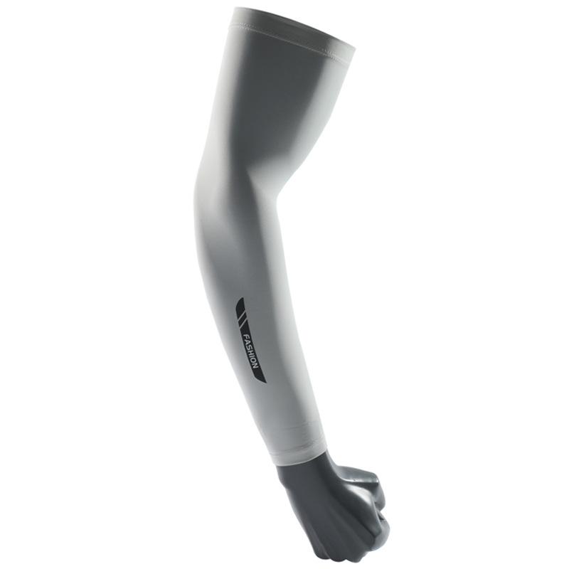Summer new men's sunscreen ice silk sleeves UV protection driving cycling long arm sleeves outdoor sports