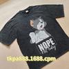 Trendy Brand Printed Short-Sleeved T-Shirt For Men And Women Loose Summer Casual Couple Oversize High Street Half-Sleeved T-Shirt